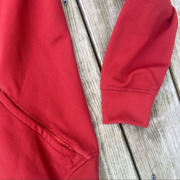 Youth Salomon Full Zip red hooded jacket XL Activewear Zipper Pockets - Picture 3 of 12